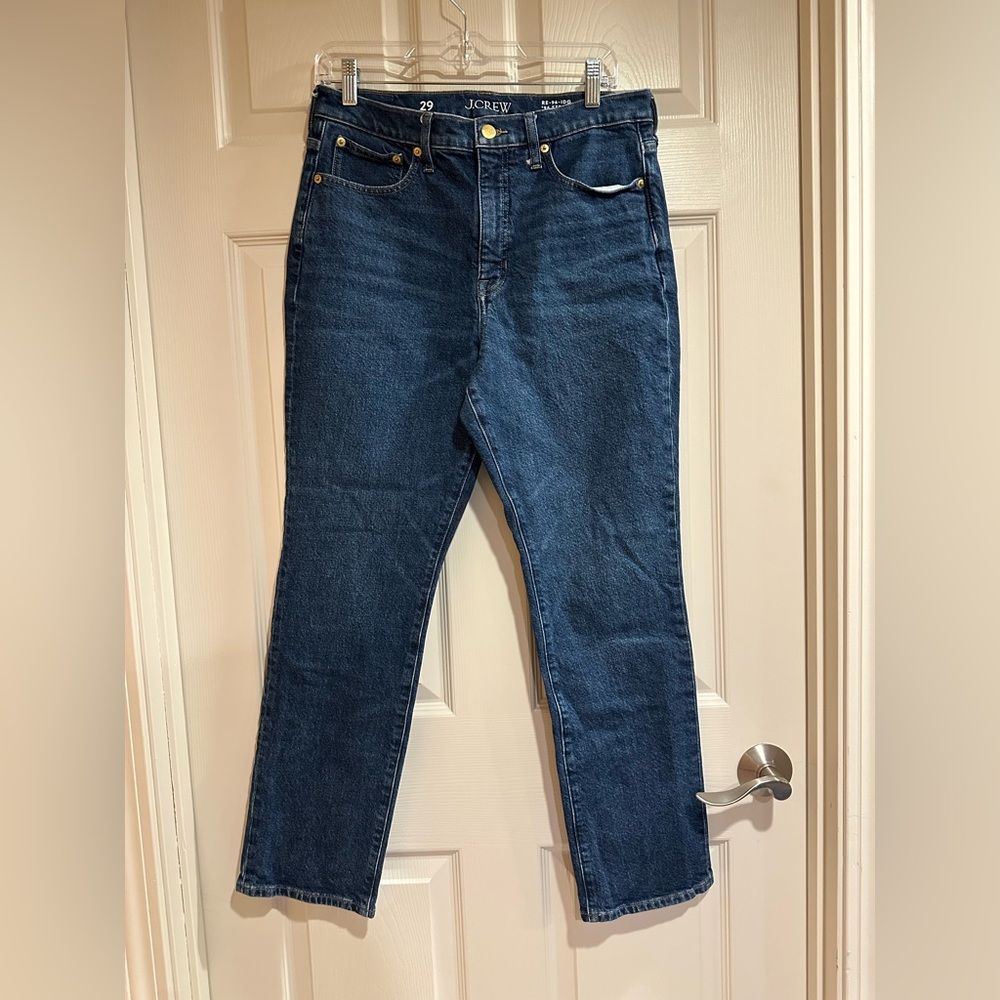 J. Crew Dark Blue Straight Leg Jeans